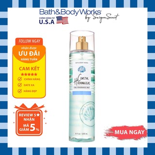 Xịt thơm Toàn Thân Bath and Body Works Coastal Hydrangeas