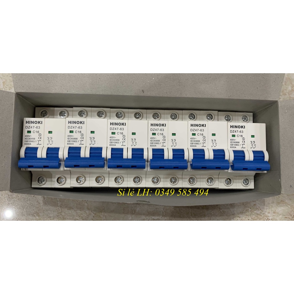 Cầu giao tự động MCB - Aptomat 1P - Aptomat 2P Hinoki loại tốt -