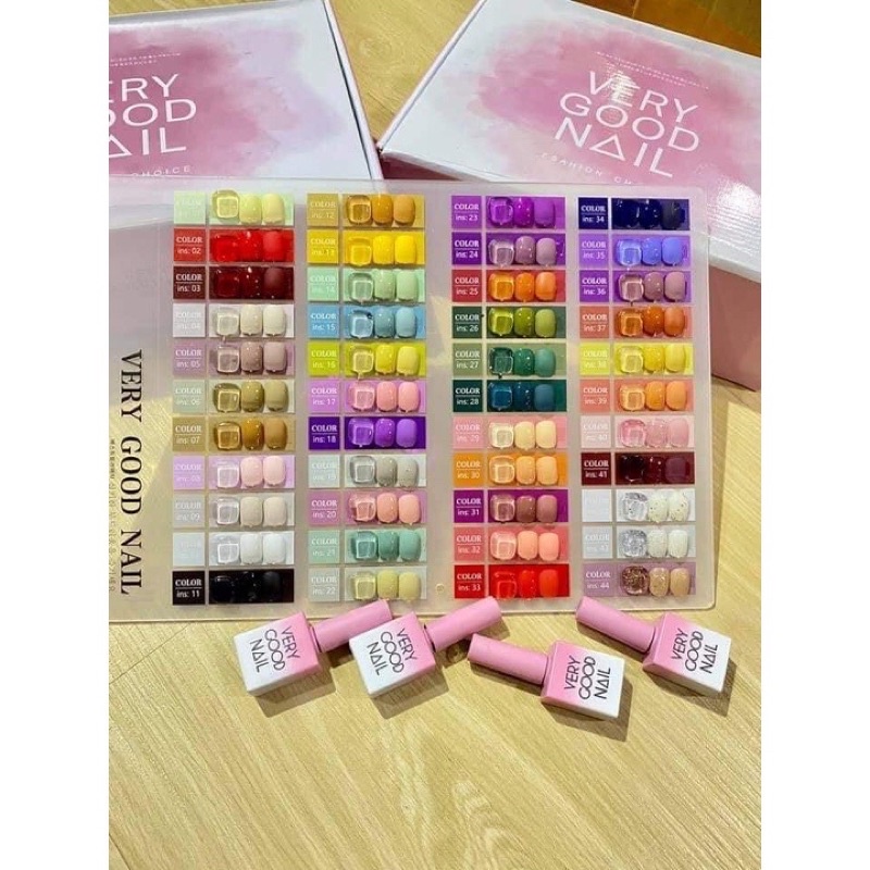 Set sơn gel Very Good Nail 44 màu,tặng báe,top,bảng màu