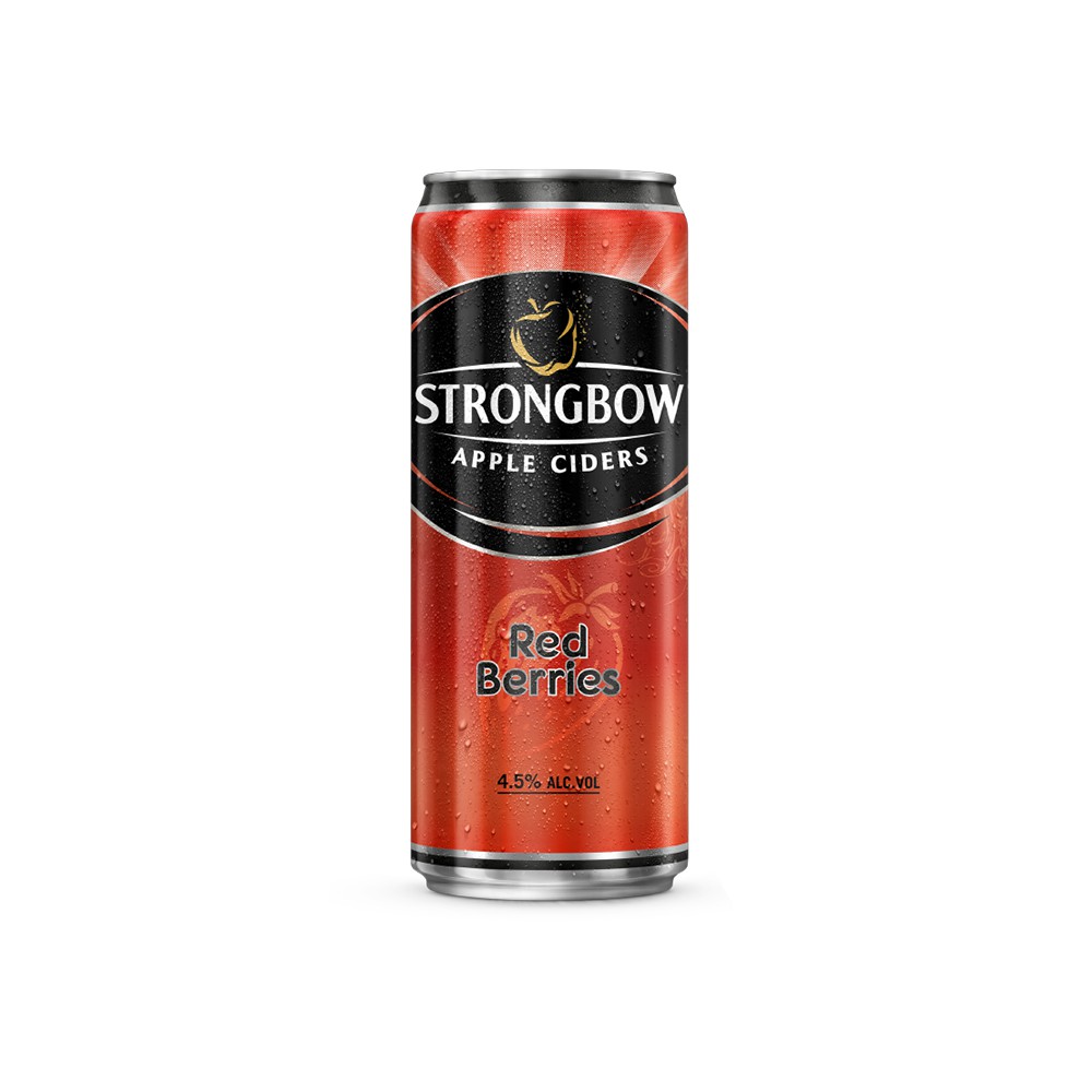 Giao nhanh hcm - thùng 24 lon nước táo lên men strongbow vị dâu đỏ 330ml - ảnh sản phẩm 3