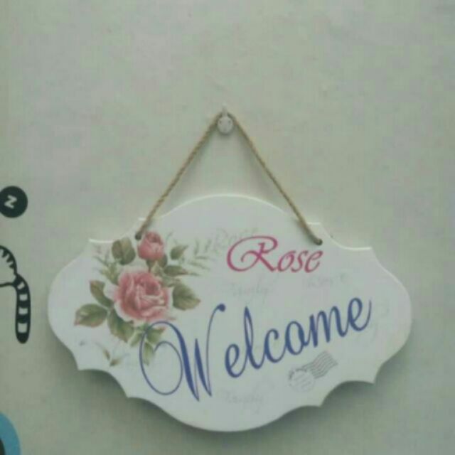 Bảng treo welcome