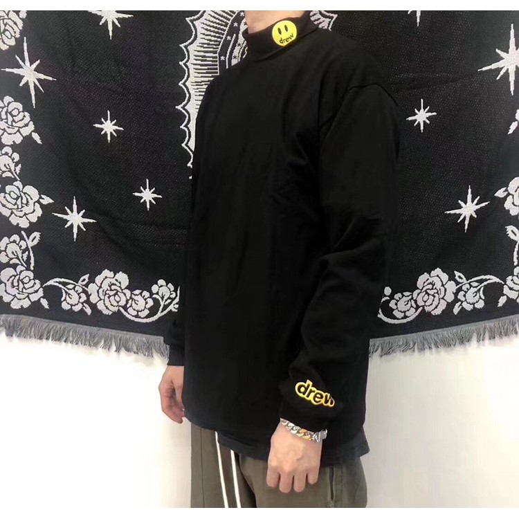 ⚡️[CHỈ 1 NGÀY] - Áo Justin Bieber Drew House Long Sleeve Smiley Turtleneck, áo sweater drew