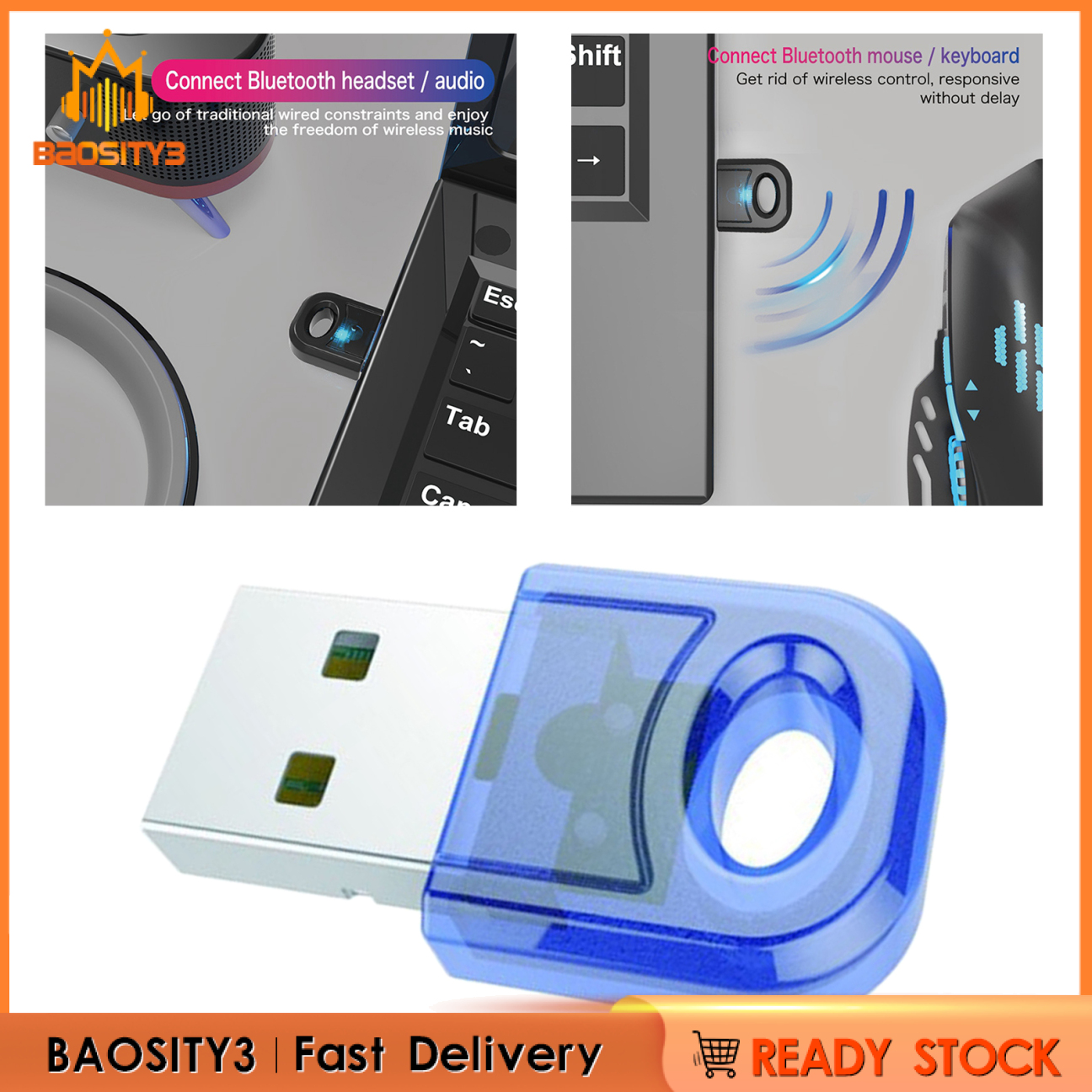 Usb Bluetooth 5.0 Dongle Cho Windows 7 8 10 Pc Laptop | BigBuy360 - bigbuy360.vn