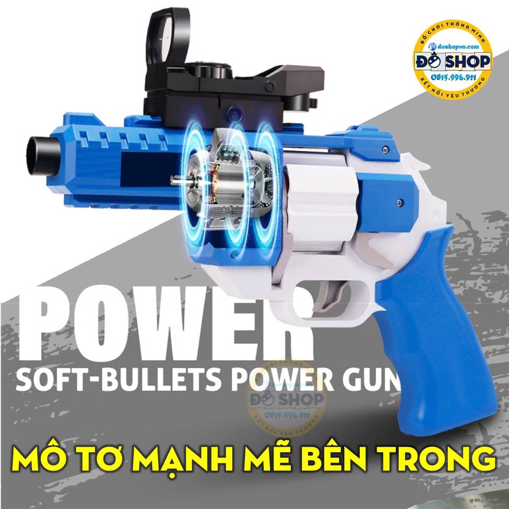 Đồ Chơi Cho Bé SUNG Nerf Nhựa ABS Pin Sạc Kèm 20 Xốp Mềm NE.03 - Đô Shop