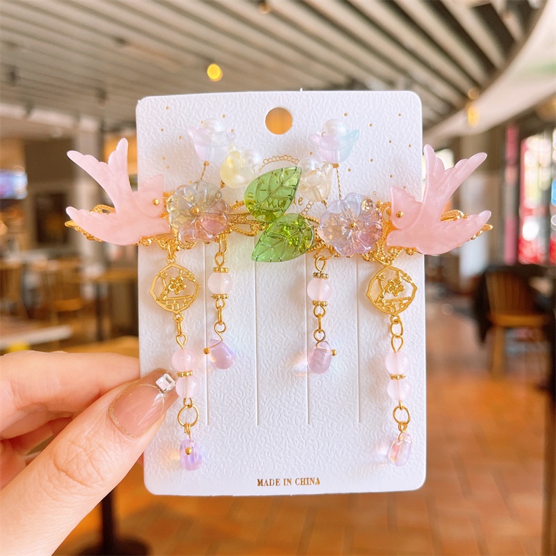 Kẹp hoa rơi công chúa cho bé