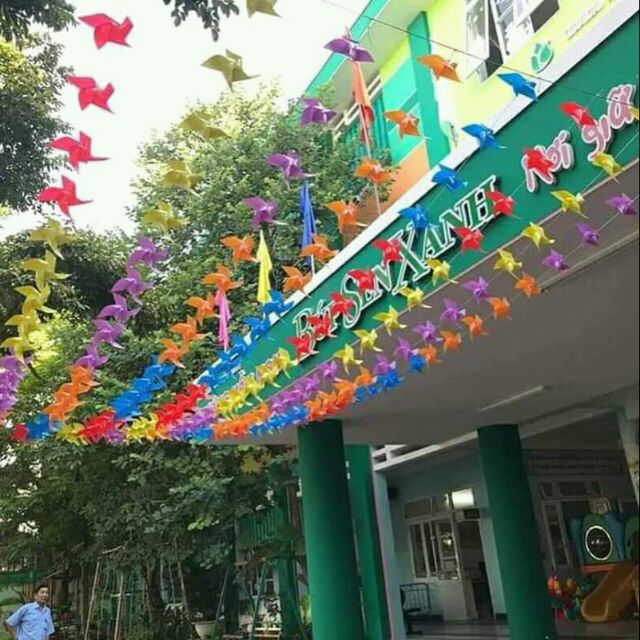 100 chong chóng dây 25cm