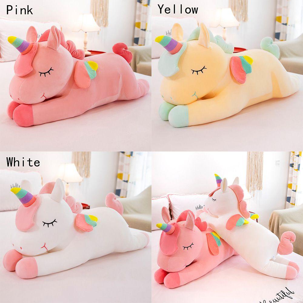 Đồ chơi nhồi bông Hình Con Kì Lân Cầu Vồng Mềm Mại