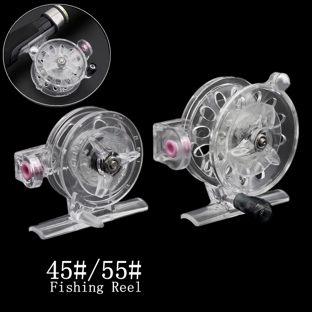 Máy câu cá bằng nhựa Abs siêu nhẹ 45mm 55mm cao cấp