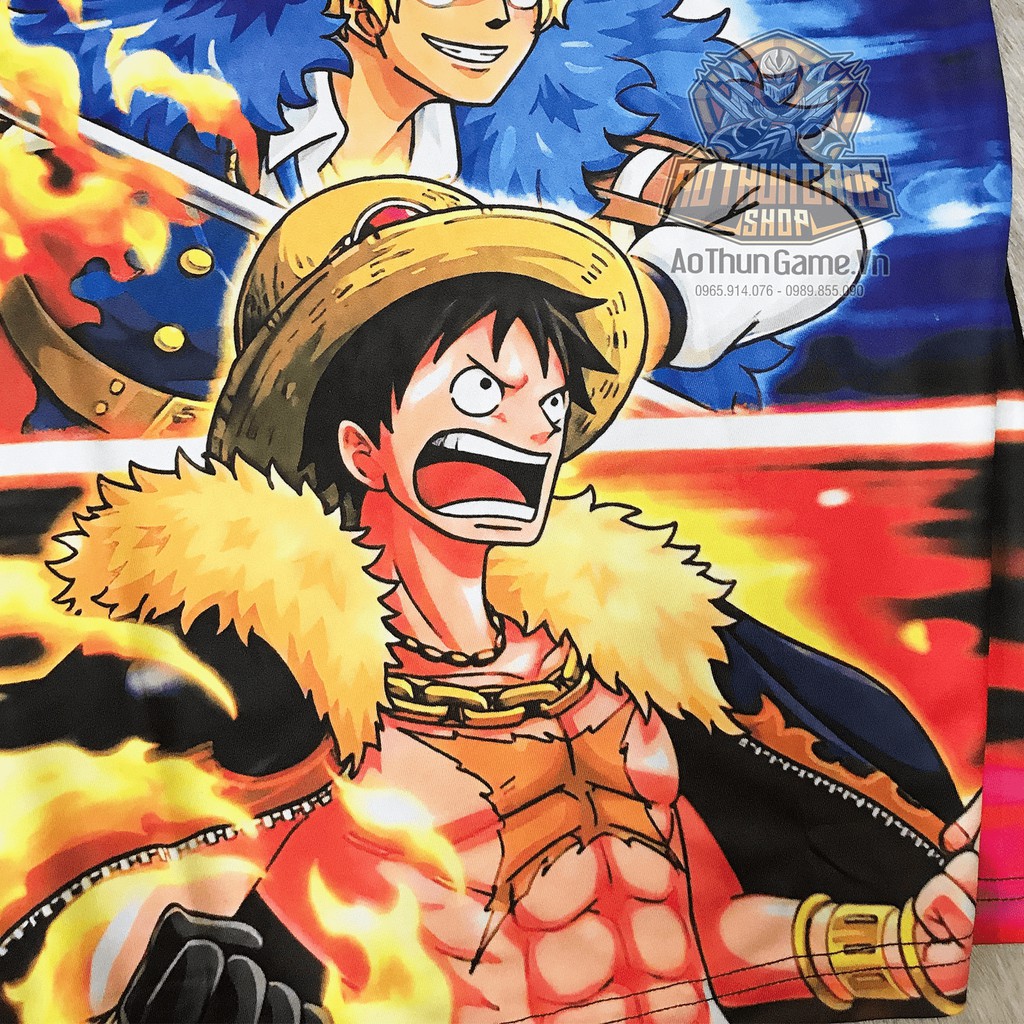 Áo One Piece Luffy Ace Sabo 3AE v1 mới nhất (3D Đen) , áo đảo hải tặc Anime Manga (Shop AoThunGameVn) | BigBuy360 - bigbuy360.vn