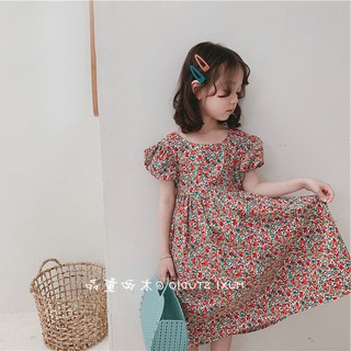 Váy hoa nhí hở lưng