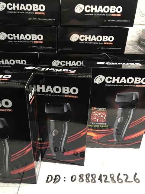 ⚡️GIÁ HẤP DẪN ⚡️Máy cạo râu chaobo 2 lưỡi kép, Siêu bền,🎁tặng kèm 1 bộ lưỡi sơ cua