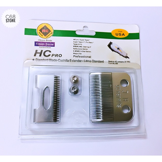 Bộ lưỡi tông đơ USA HC PRO