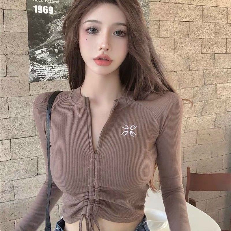 Áo voan in hoa rút dây xinh GB0509