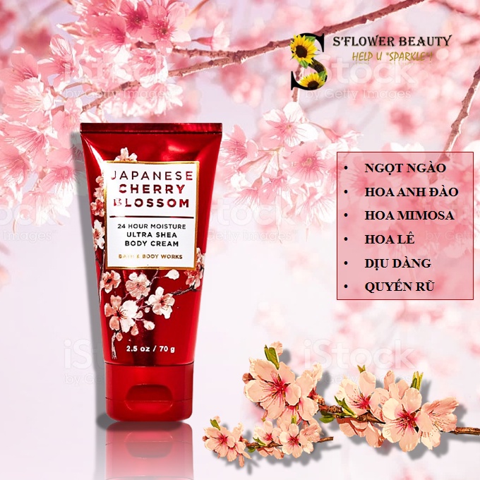 Travel Size 70g | Nhiều Mùi | Kem Dưỡng Thể Nước Hoa Bath &amp; Body Works 24H Moisture Ultra Shea Body Cream