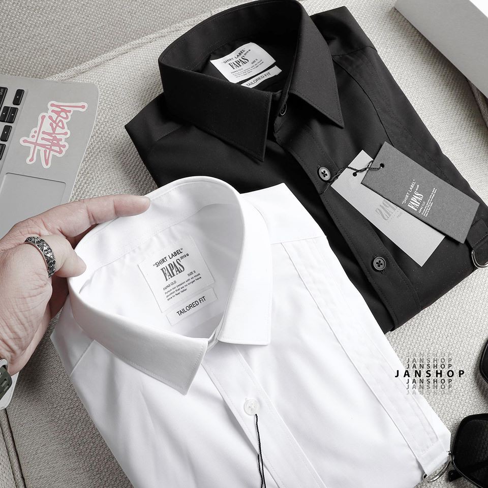 Áo sơ mi dài tay FAPAS có dây JANSHOP