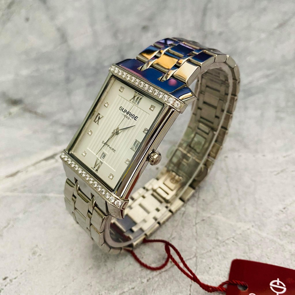 Đồng hồ Sunrise nam chính hãng Nhật Bản M1238AA.D.T - kính saphire chống trầy - chốn
