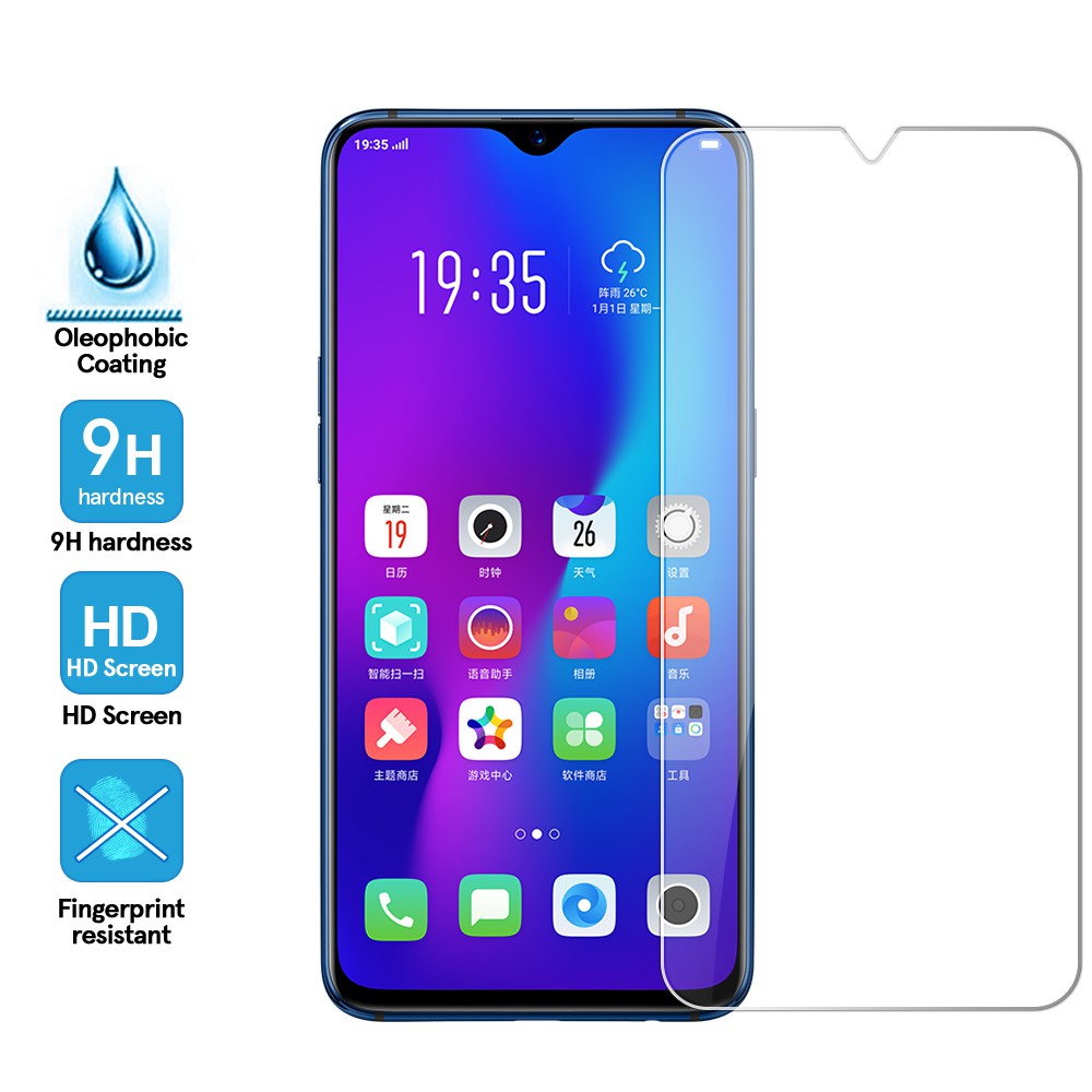 OPPO R7 R7S R9 R9S R11 R11S F3 Plus R15X K1 A7X F9 R15 R17 F9 Pro kính cường lực Tempered Glass Film