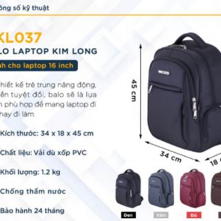 Balo Kim Long KL037