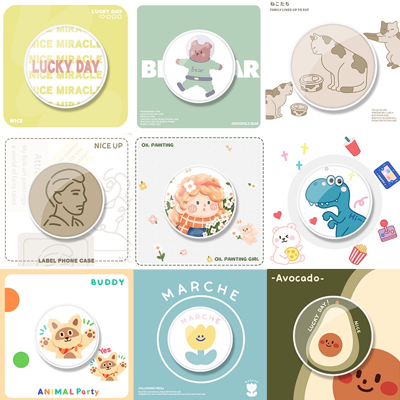 Giá Đỡ Điện Thoại Hình Kpop Bts Bt21 Giá đỡ điện thoại Apple hình hoạt hình 3d phong cách Hàn Quốc