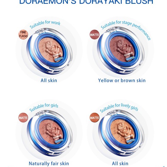 Phấn Đánh Má Colorkey Dòng Doraemon Cao Cấp Cho Nữ 6g | BigBuy360 - bigbuy360.vn