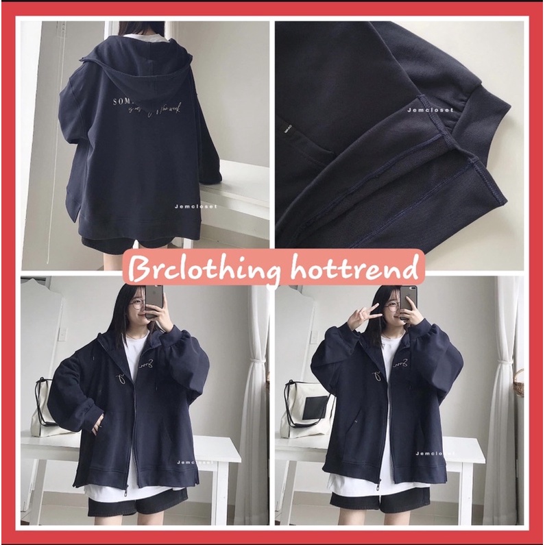 🌸 Sweater form rộng hoodie màu trắng in chữ cá tính Ulzzang 🌸