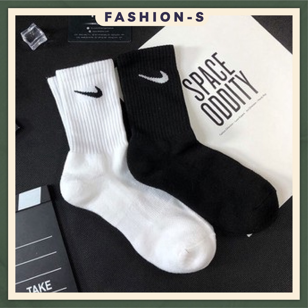 Tất cổ cao, tất thể thao chất vải cotton phong cách Hàn Quốc - Fashion S