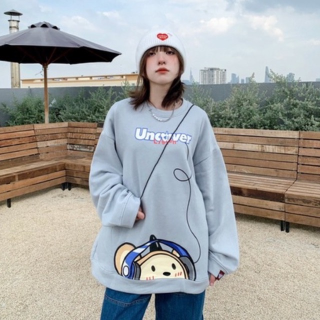 Áo Sweater Listen ( Xám)