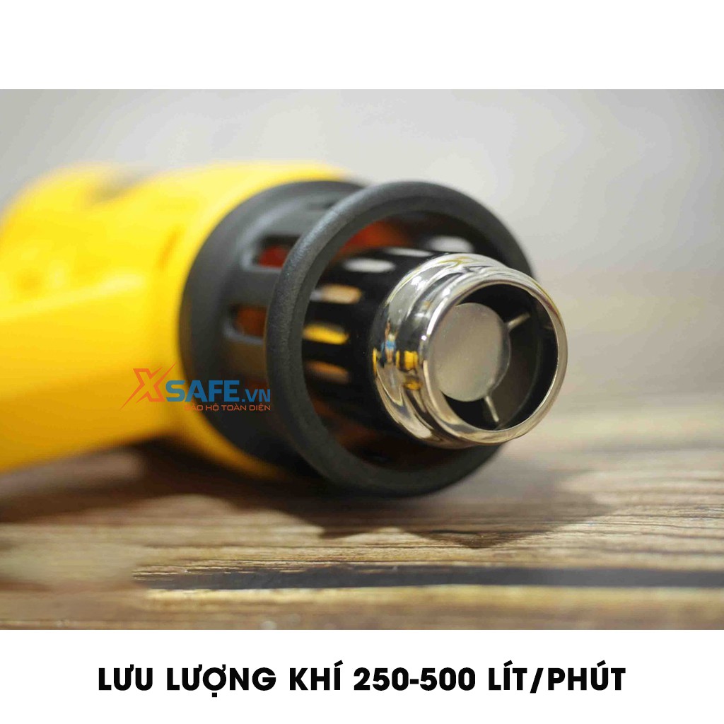 Máy khò nhiệt DEWALT D26414-B1 công suất 2000W Máy thổi hơi nóng cầm tay nhiệt độ hiển thị màn hình LCD, gọn nhẹ - XSAFE