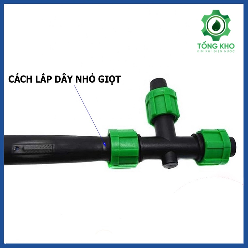 Tê chia ống giọt ống 16mm loại vặn - sản phẩm chính hãn Tổng kho kim khí điện nước