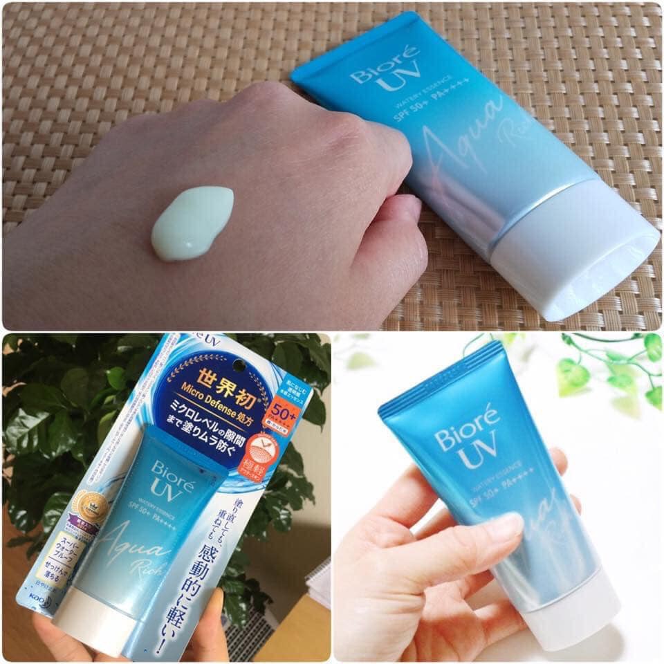 KEM CHỐNG NẮNG BIORE UV AQUA RICH WATERY ESSENCE/GEL SPF 50+ NHẬT BẢN