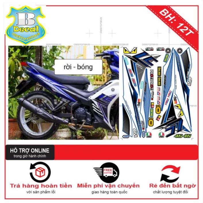 ( Quí khách vui lòng mang ra tiệm cho thợ dán ) Tem EX 2011 LC TRANG XANH GP [Bi Decal]