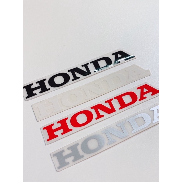 Bộ 3 tem lớn nhỏ chữ Honda chìm dán trang trí xe máy đa dạng màu