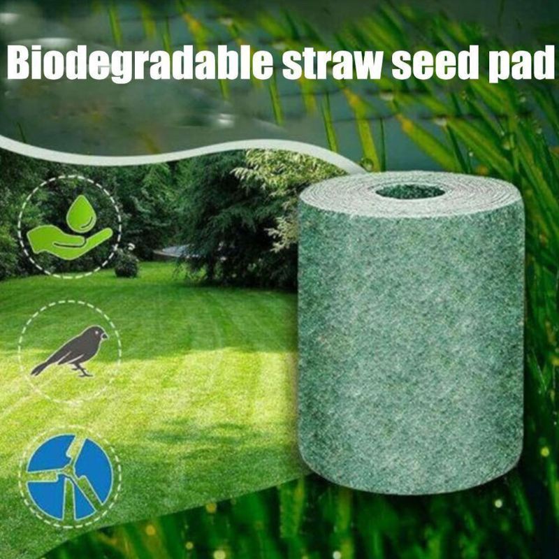 HO Biodegradable Grass Seed Mat Fertilizer Garden Picnic Lawn Backyard Planting Grow