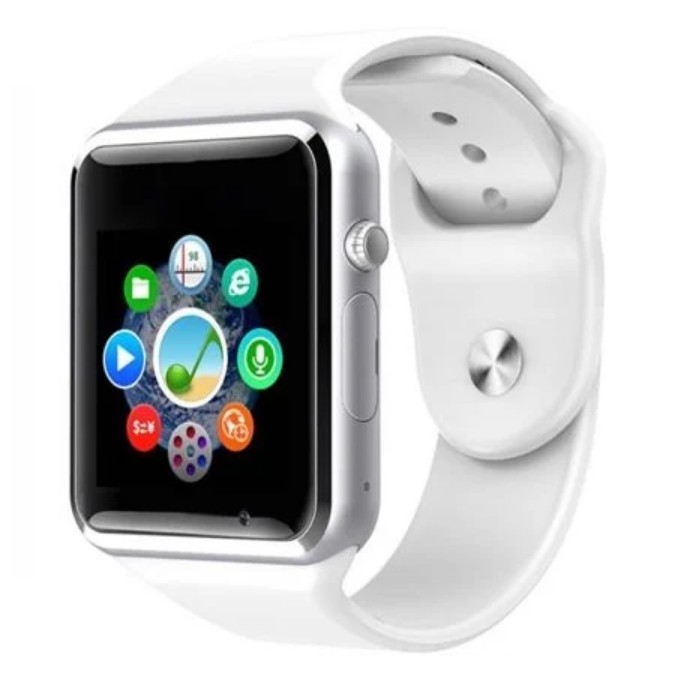 Đồng Hồ Thông Minh Smart Watch W8 Kiểu Dáng Apple Watch Màu Trắng Hỗ Trợ tiếng việt