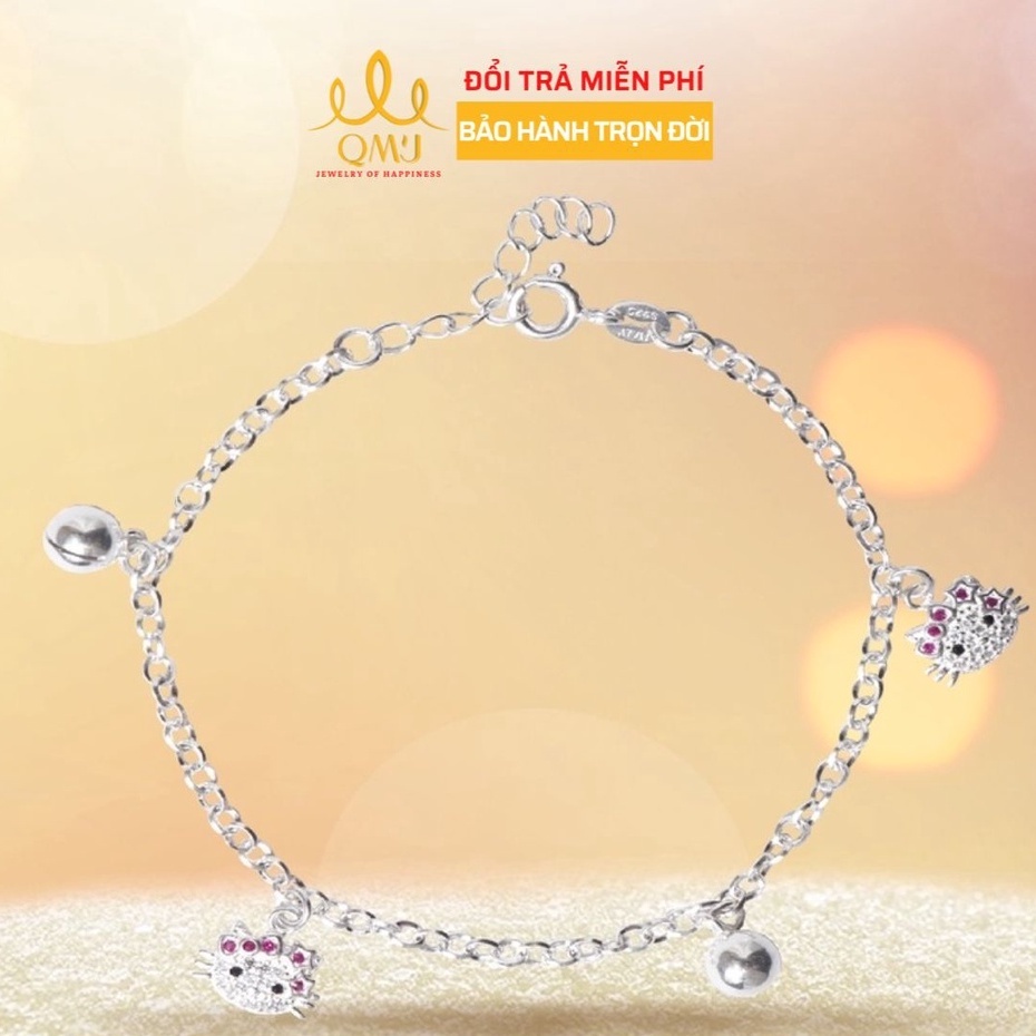 Lắc tay nữ bạc 925 Hello Kitty phụ kiện thời trang cao cấp limeted QMJ Q605