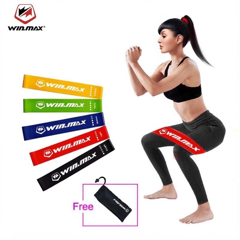 Bộ 5 dây đai kháng lực WINMAX có 5 mức độ khác nhau tiện dụng cho thể thao