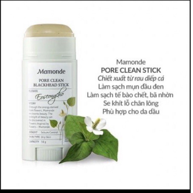 Thanh sáp Mamonde Pore Clean tẩy mụn đầu đen se khít lỗ chân lông