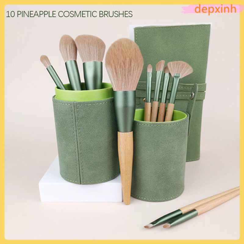 ANNIES Bộ 10 Cọ Trang Điểm Cheongna Lông Mềm Kèm Hộp Đựng