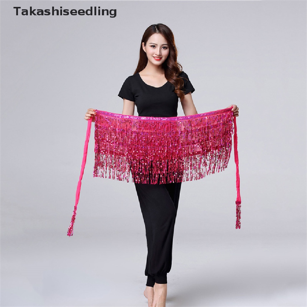 (Takashiseedling) Chân Váy Tua Rua Đính Kim Sa Ôm Hông Cho Nữ