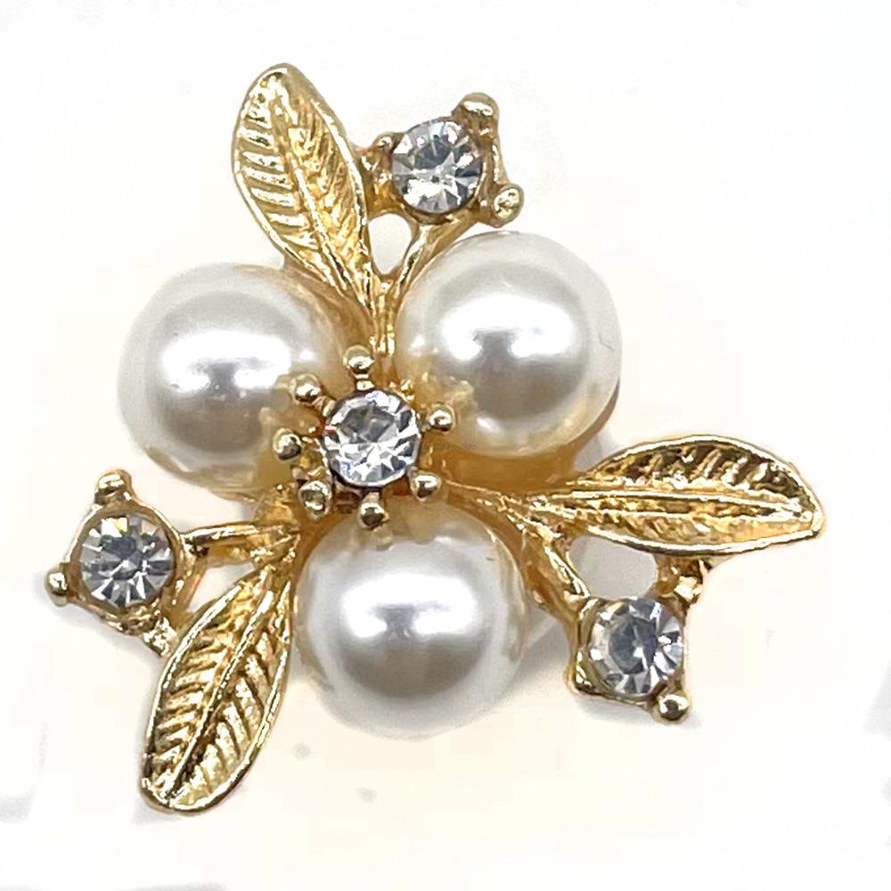 Phụ Kiện Kim Loại Đính Đá Và Ngọc Trai Thời Trang Cho Nữ