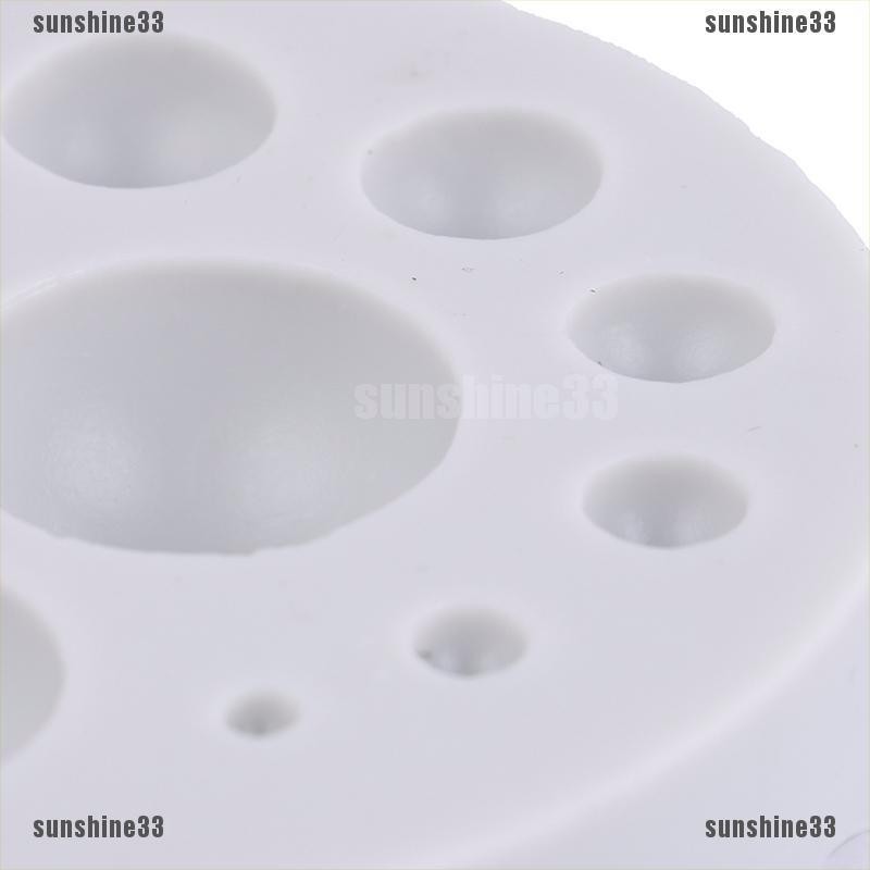 Khuôn silicone làm bánh kẹo / xà phòng hình tròn tiện dụng