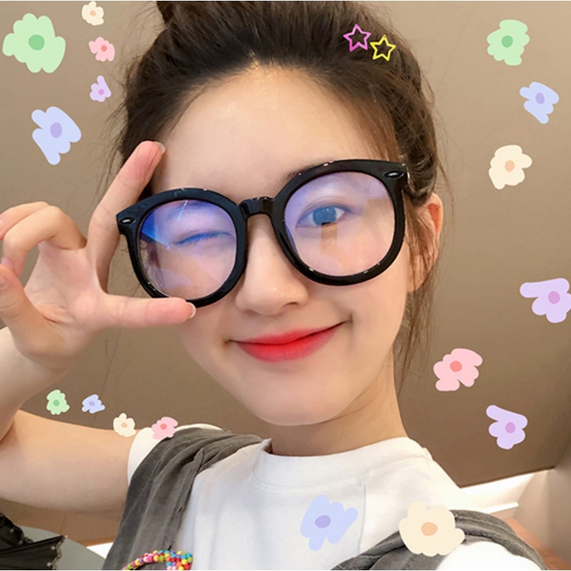 (KIQI-FASHION) COD Kính Cận Chống Ánh Sáng Xanh Gọng Tròn Thời Trang Hàn Quốc Cổ Điển Cho Nam Và Nữ