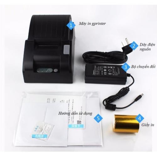 Máy In Hóa Đơn, In Đơn Hàng, In Bill Xprinter 58IIH, GP5890XIII K58mm phù hợp với tất cả phần mềm bán hàng BH 12 tháng