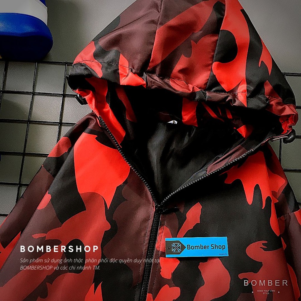 [Ảnh + video thật] Áo khoác dù phối họa tiết CAMO full 3D
