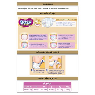 [CHÍNH HÃNG] Bỉm - Tã Dán Bobby Extra Soft-Dry Size L30 (Cho bé 9-13kg)