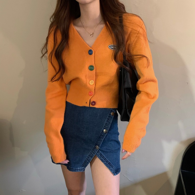 Áo khoác len cardigan dáng rộng thời trang cho nữ