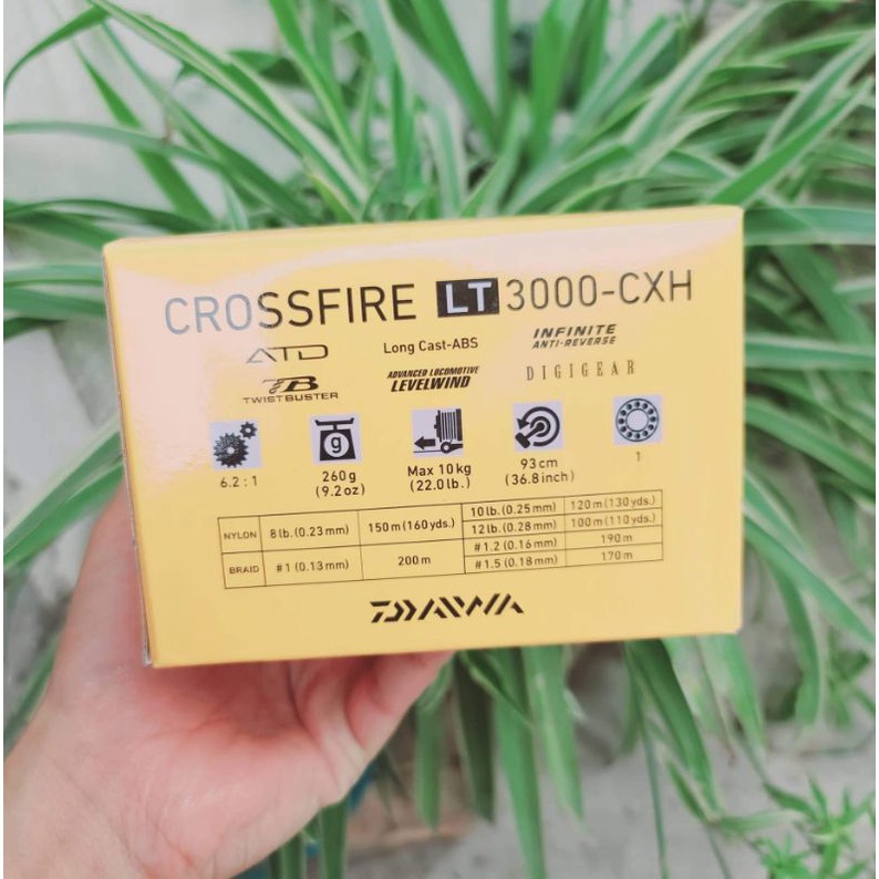 Máy câu lure daiwa crossfire LT 2500 và 3000