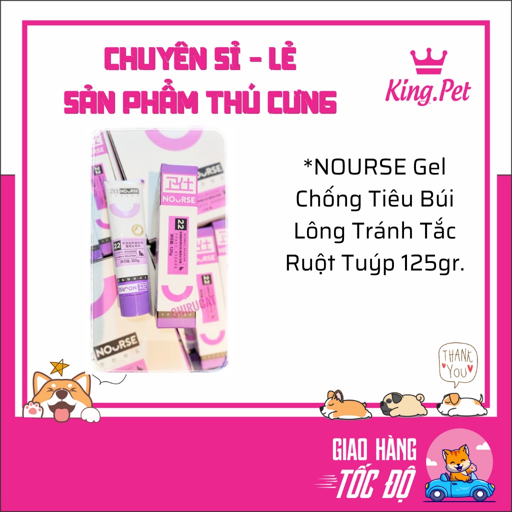 Gel Nourse 22- Gel tiêu búi lông, tránh tắt ruột cho mèo
