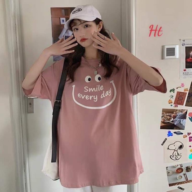 Áo phông mặt Smile liếc mắt TH6