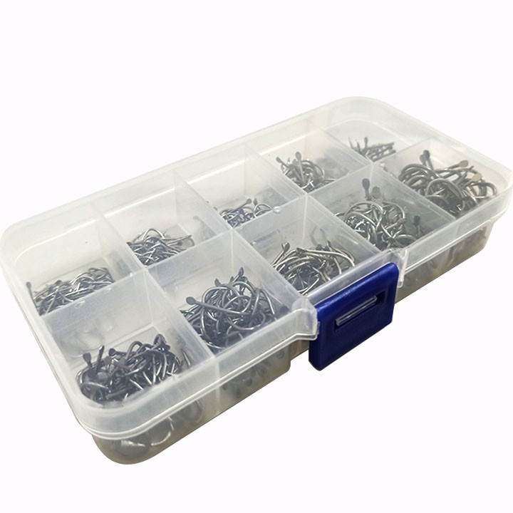 Hộp 500 Lưỡi Câu Thép Carbon Từ Số 3 Đến 13